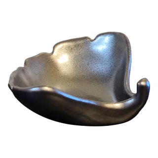 Crate & Barrel Ginkgo Leaf Trinket Dish For Sale