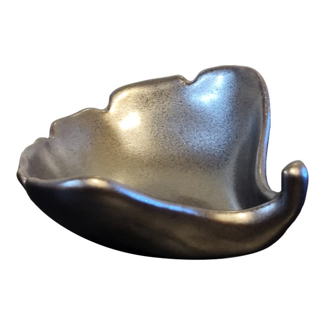 Crate & Barrel Ginkgo Leaf Trinket Dish For Sale