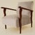 Wood Italian Art Deco Wavy Wood Armchairs, a Pair, 1940s For Sale - Image 7 of 10