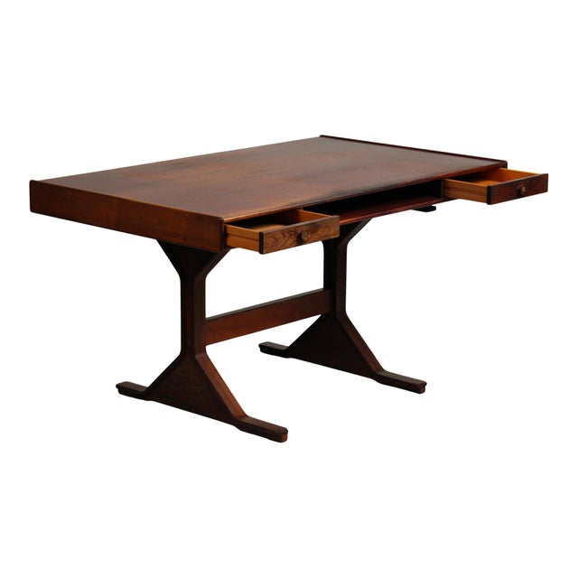 Wood Model 530 Writing Desk by Gianfranco Frattini for Bernini, 1957 For Sale - Image 7 of 18