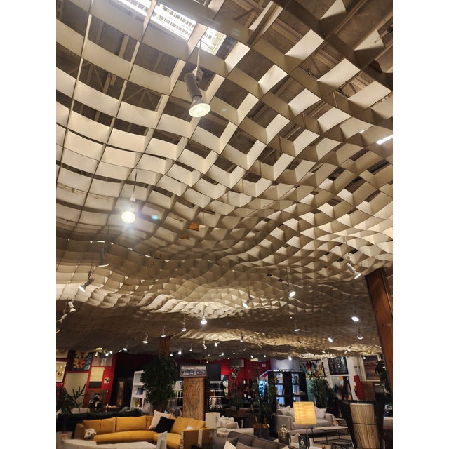 Abstract Architectural Wave Ceiling For Sale - Image 3 of 6