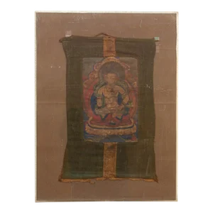 Antique Whispers of Enlightenment Tibetan Thangka