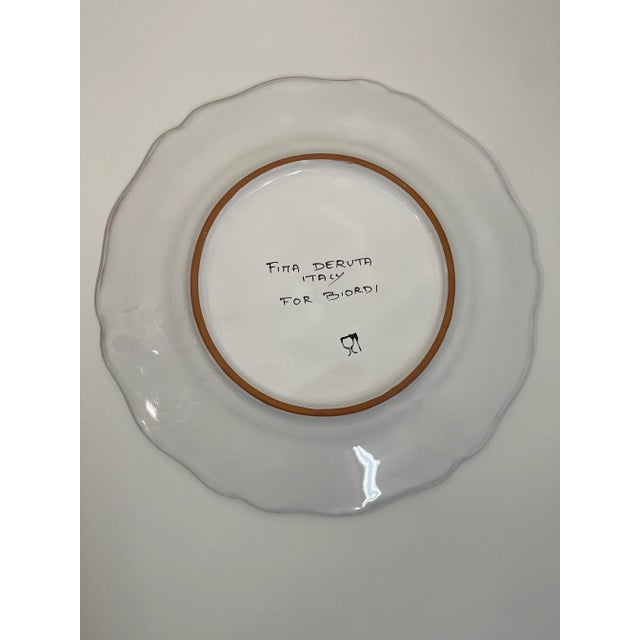 Ceramic Orvieto Dinner Plate, Full Design - Set of 8 For Sale - Image 7 of 10