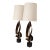 Pair of Vintage Brutalist Steel "Ribbon" Table Lamps by Richard Barr for Laurel For Sale