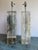 1970s Vintage Heavy Pair of Fractal Resin Table Lamps - Gold Modernist Glam in Style of Romeo Rega Lucite - 20" Tall Rectangle Base For Sale - Image 5 of 18