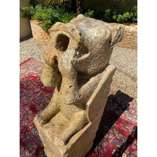 Stone Antique French Stone Gargoyle For Sale - Image 7 of 15