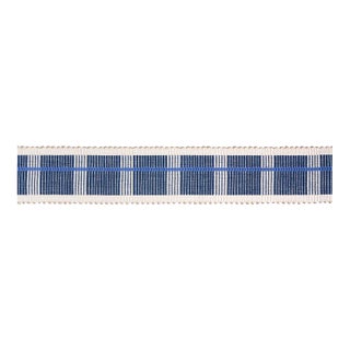 Schumacher Calcada Tape Trim Medium in Lapis - 1 Yard For Sale
