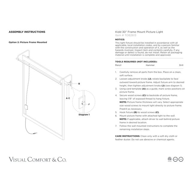 Thomas O'Brien for Visual Comfort Signature Kidd 30" Frame Mount Picture Light in Hand-Rubbed Antique Brass For Sale - Image 13 of 13