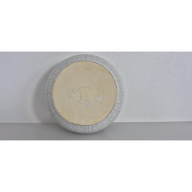 Ceramic Large Craquele Ceramic Ashtray from Silberdistel, Germany, 1970s For Sale - Image 7 of 11