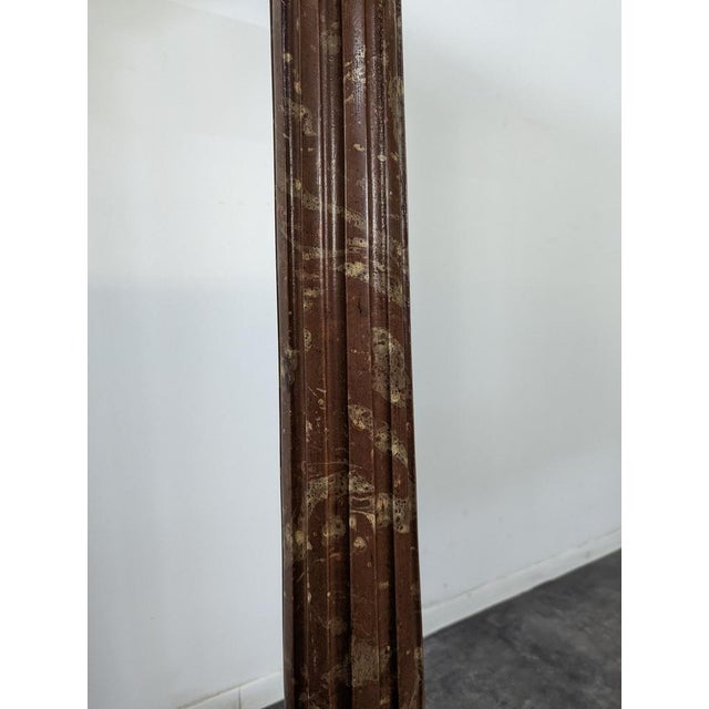Faux Marble Wooden Stand For Sale - Image 5 of 6