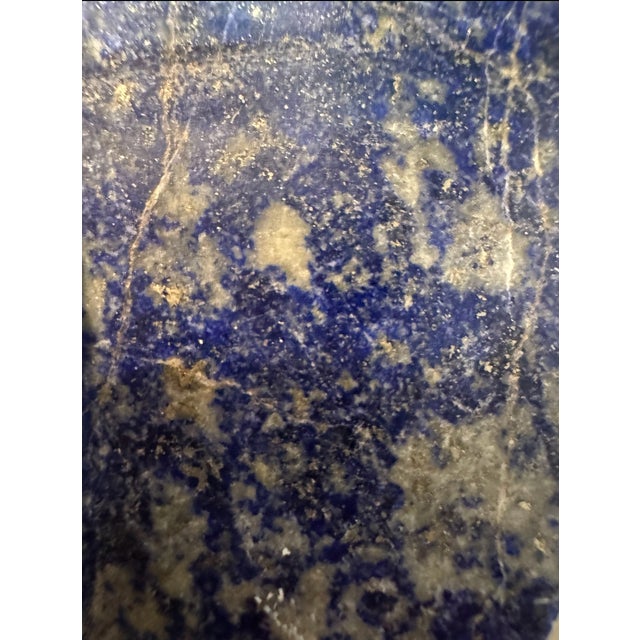 Mid 20th Century Lapis Lazuli Keepsake Box With Cabochon Stone For Sale - Image 11 of 12