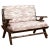 Antique Natural Edge Settee with Custom Upholstery and Rustic Character For Sale - Image 13 of 13