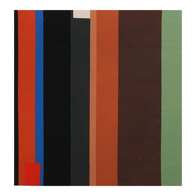Late 20th Century Abstract Stripes Painting For Sale