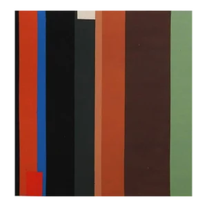 Late 20th Century Abstract Stripes Painting