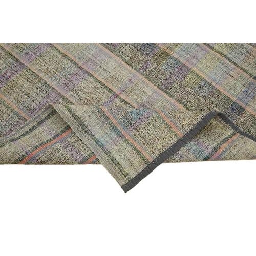 Vintage Turkish Flatweave Kilim Rug For Sale - Image 6 of 7