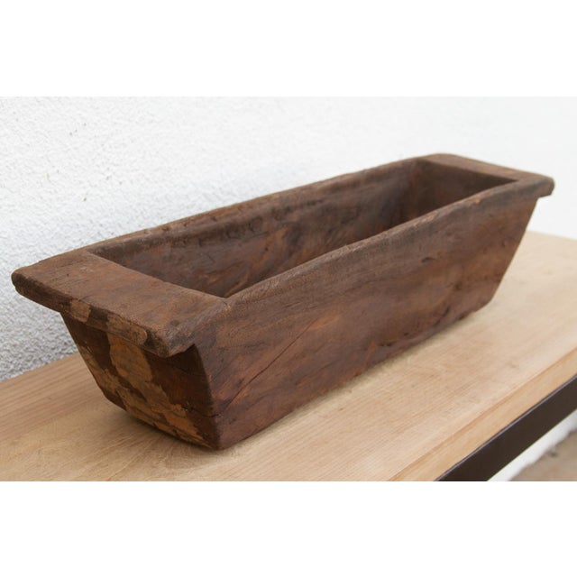 Rustic 30" Long Hand-Hewn Centerpiece For Sale - Image 3 of 6