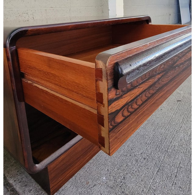 Scandinavian Modern Rosewood Nightstands by Westnofa a Pair For Sale - Image 10 of 12