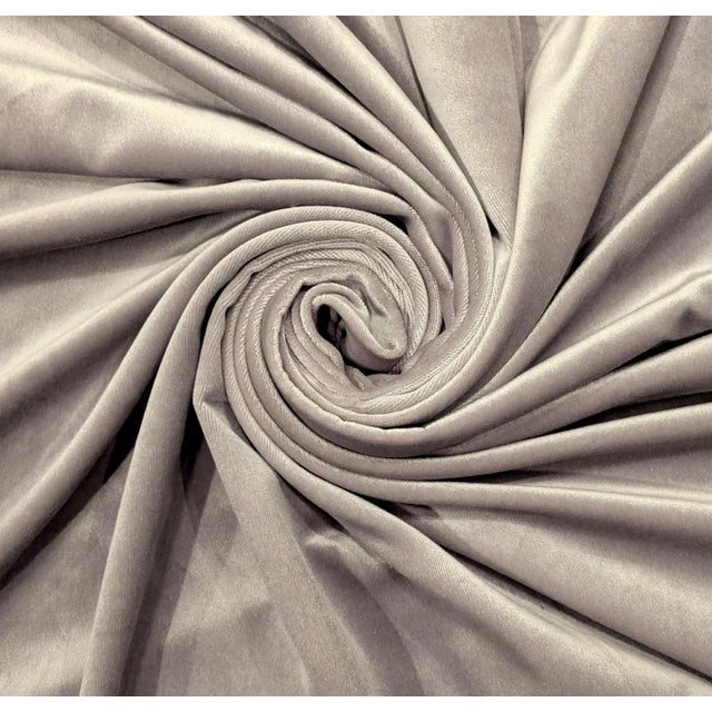 Pierre Frey "Organzino" Vison Silk Blend Velvet- 4 Yards For Sale