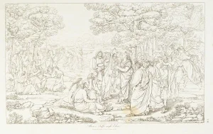 Alceo and Sappho in Elysium - Original Etching by Francesco Nenci - 1805 1805