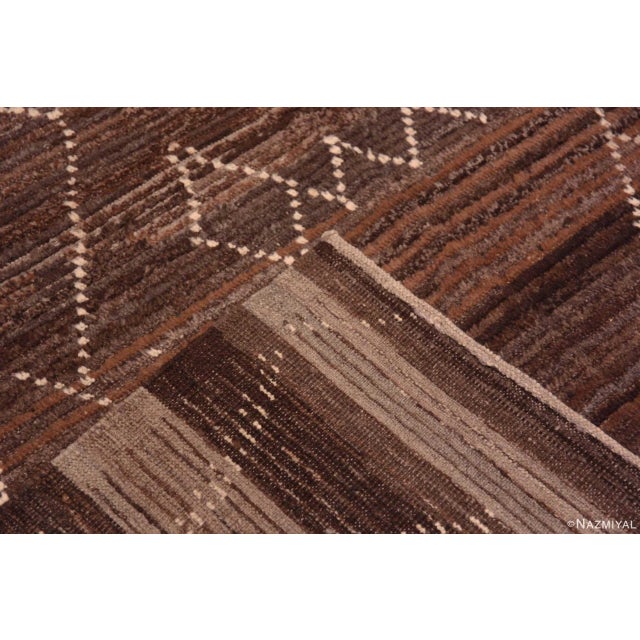 2020s Nazmiyal Collection Tribal Geometric Pattern Modern Area Rug For Sale - Image 5 of 7