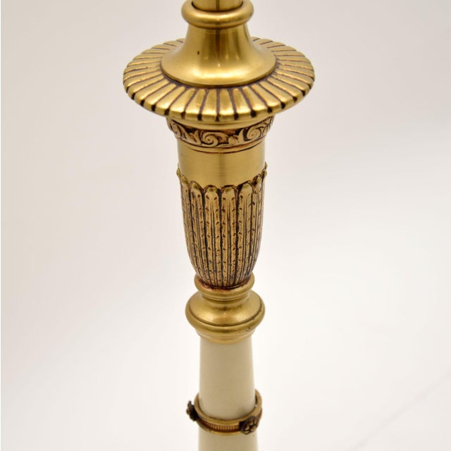 Gold Neo-Classical French Tole Floor Lamp, 1900s For Sale - Image 8 of 12