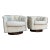 Pair of Milo Baughman Tuffted Swivel Chairs For Sale