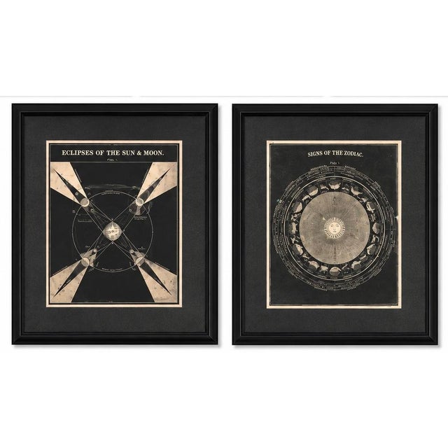 1848 Asa Smith Illustrated Astronomy – Complete 30-Plate Framed Original Celestial Gallery Wall For Sale - Image 6 of 9