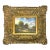 Late 20th Century Painting Large Oil on Canvas Landscape in Ornate Frame Vintage Classic Decor For Sale