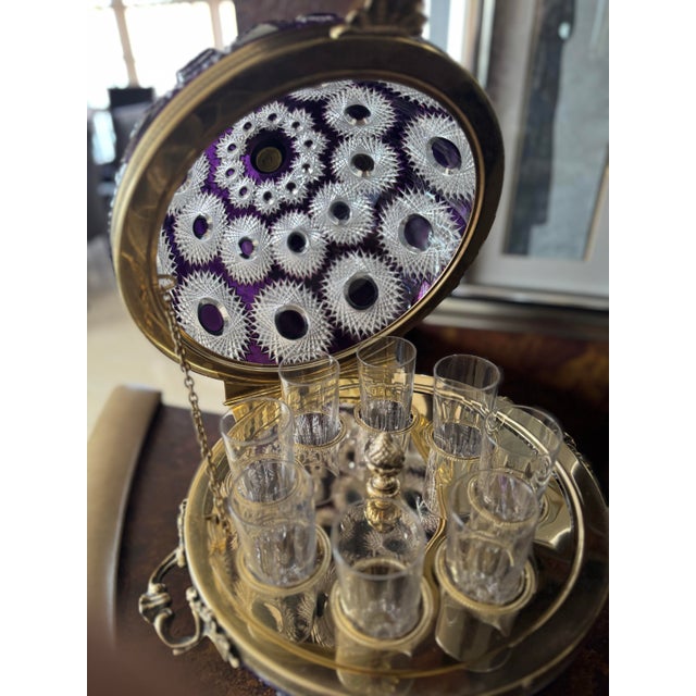 1960s Cut Crystal Vodka Server Signed by the Artist For Sale In Miami - Image 6 of 11