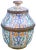 Handcrafted ceramic box featuring an elaborate hand-painted Moorish pattern in a traditional Andalusian color combination....