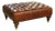 Late 20th Century Ralph Lauren Tufted Leather Ottoman - Brown For Sale