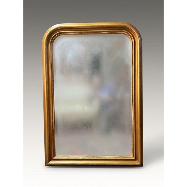 French Arched Giltwood Mirror For Sale - Image 4 of 4
