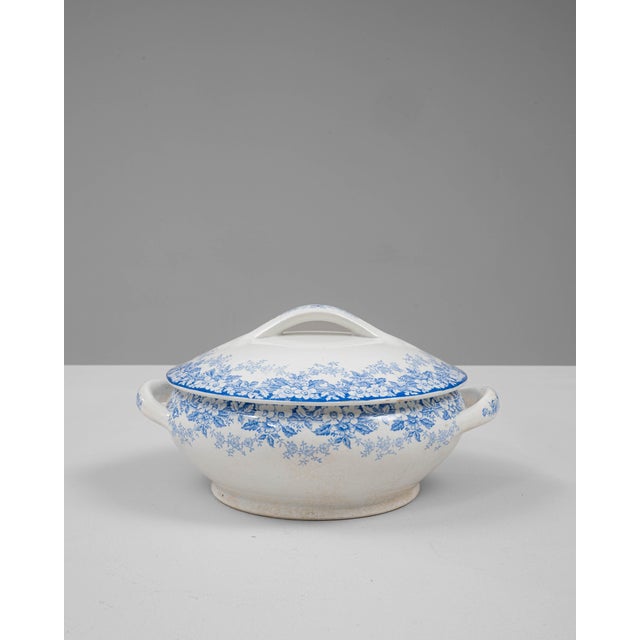 20th Century Dutch Special Edition Porcelain Tureen With Lid For Sale In Greensboro - Image 6 of 18