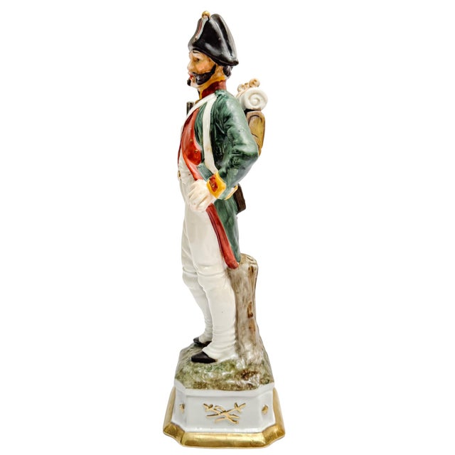 Red Vintage Italian Porcelain Napoleonic Soldier Figurines by Di Pietro – Set of 3 For Sale - Image 8 of 16