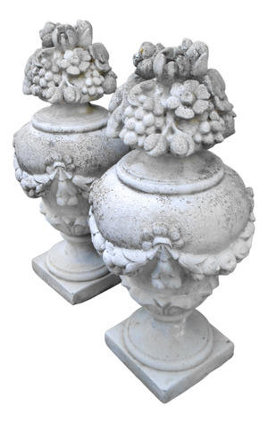 Cast Stone Garden Amphorae, 1980s, Set of 2