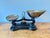 Vintage Librasco Cast Iron & Brass Balance Scale, W/ Weights For Sale In Portland, OR - Image 6 of 14