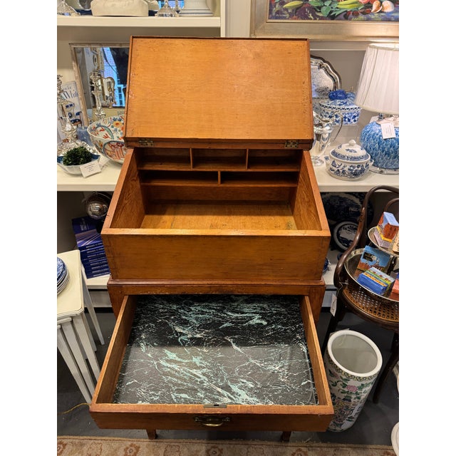 Wood 1800s Ship Captains Desk For Sale - Image 7 of 7