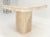 Polished 27x27" Travertine Square Top Single Pedestal Side End Lamp Table Mint For Sale - Image 16 of 16