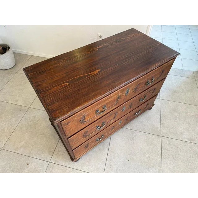 Baroque Chest of Drawers in Oak For Sale - Image 9 of 10