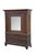Antique oak salesman sample / dollhouse armoire / wardrobe / cabinet featuring mirrored door with two drawers. Dimensions:...