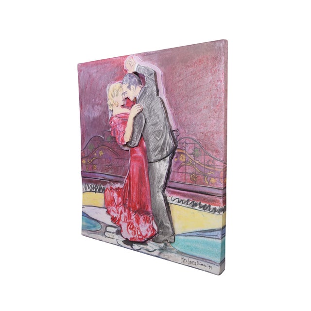 Vintage 1999 American Pop Artwork by Larry Rivers, featuring Fred and Ginger, a three-dimensional lithograph construction....