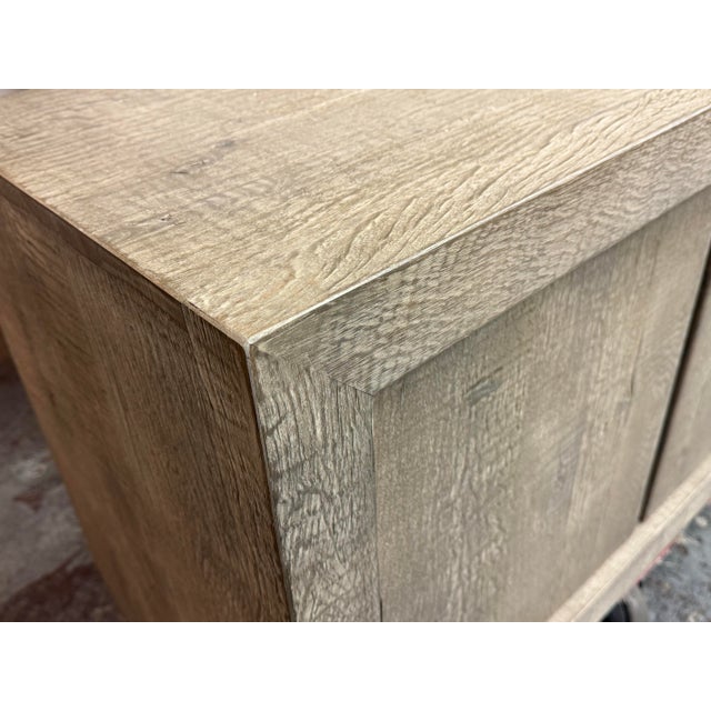 Wood Nils Verhoeven for Restoration Hardware Reclaimed Oak Wood Sideboard For Sale - Image 7 of 12