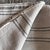 Belgian Linen and Wool Throw Natural With Black Stripes For Sale - Image 4 of 11