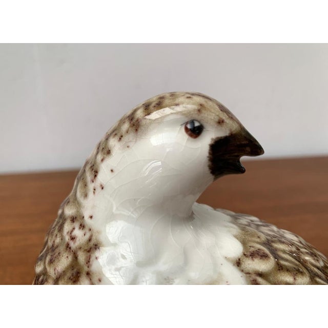 Vintage Porcelain Quail Bird Figurine by B. Jackson For Sale - Image 12 of 18