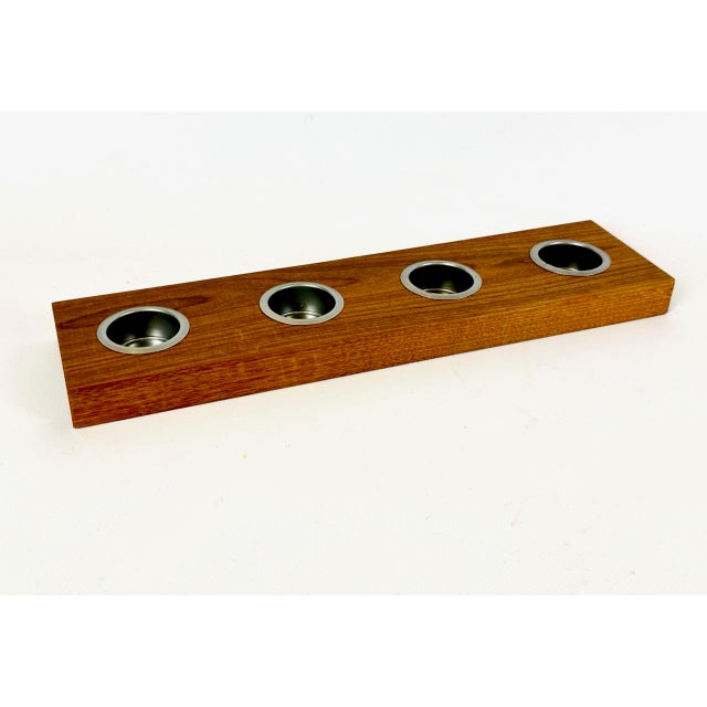 Mid-Century Modern Teak Candleholder by Esko Saarinen, 1960s For Sale - Image 11 of 11