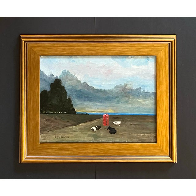 Oil Painting of an English Landscape For Sale - Image 4 of 5