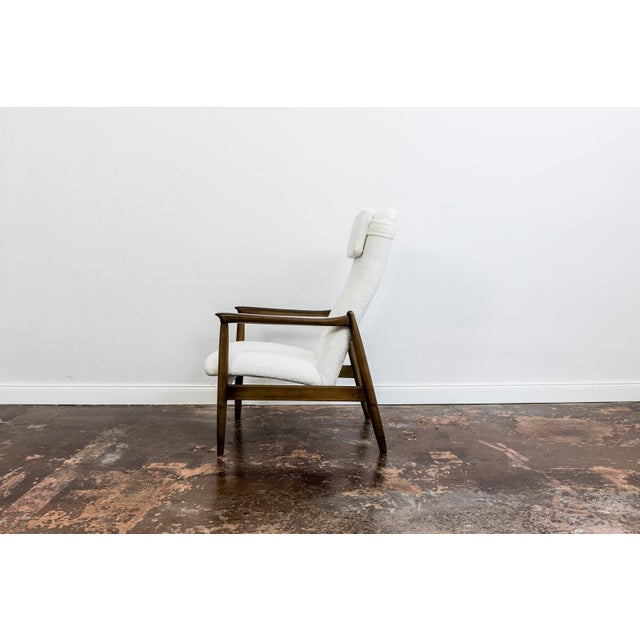 Mid-Century Modern High Back Lounge Chair by Edmund Homa, Poland, 1960s For Sale - Image 6 of 15