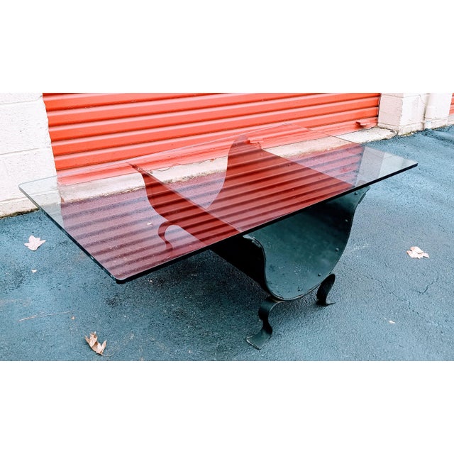 1950s Vintage Elegance: A 1950s Spanish Wrought Iron Coffee Table For Sale - Image 5 of 6