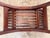 Vintage Wood Slatted Mission-Style Curved Asian Benches With Rosewood Finish, a Pair For Sale - Image 4 of 8