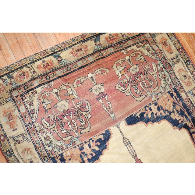 Contemporary 19th Century Kerman Pictorial Rug - 4'7" x 8' For Sale - Image 3 of 18